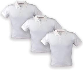 img 4 attached to 👕 Boys' Tops, Tees & Shirts: Premium Short Sleeve Pique Uniform Clothing