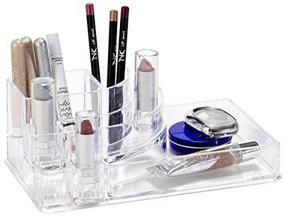 img 4 attached to Simplify Acrylic Compartment Cosmetic Organizer