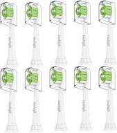 🦷 10-pack vochigh replacement toothbrush heads for philips sonicare diamondclean: compatible with 2 series plaque control & protectiveclean c2 c3 genuine click-on electric toothbrush logo