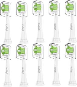 img 4 attached to 🦷 10-Pack Vochigh Replacement Toothbrush Heads for Philips Sonicare Diamondclean: Compatible with 2 Series Plaque Control & ProtectiveClean C2 C3 Genuine Click-on Electric Toothbrush