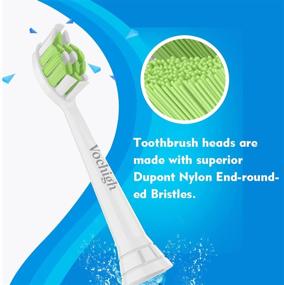 img 2 attached to 🦷 10-Pack Vochigh Replacement Toothbrush Heads for Philips Sonicare Diamondclean: Compatible with 2 Series Plaque Control & ProtectiveClean C2 C3 Genuine Click-on Electric Toothbrush