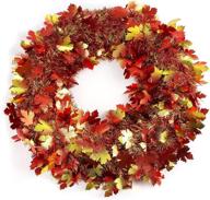 🍂 premium amscan fall foliage wreath - authentic 18-inch harvest design for one-size fit логотип