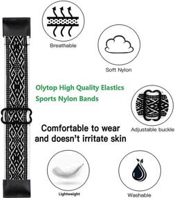 img 2 attached to 📏 Elastic Band for Garmin Fenix 5X/5X Plus/6X Pro - Soft, Breathable Wristband