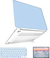 💻 b belk macbook air 13 inch case 2020-2018 - blue, with touch id, hard shell case + 2 keyboard covers logo