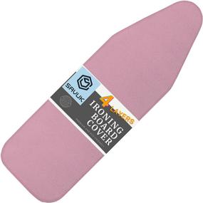 img 4 attached to 🧺 Ironing Board Cover and Pad Standard Size - 15x54 inch Silicone Coated | Extra Heavy Duty Padding, Heat Reflective | Non Stick, Scorch and Stain Resistant | Elastic Edge – Pink, 15"x54