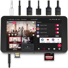 img 4 attached to 📹 YOLOLIV YoloBox: The Ultimate Portable Live Stream Studio Equipment with Encoder, Switcher, Recorder, Monitor, and 4G - North America's Top Choice