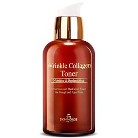 img 4 attached to 💧 The SKIN HOUSE Wrinkle Collagen Toner - 4.40 fl oz, 130ml | Anti-aging Essential Toner to Firm, Hydrate, and Lift Skin | Korean Skincare