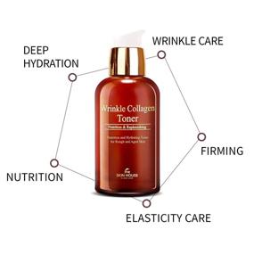 img 3 attached to 💧 The SKIN HOUSE Wrinkle Collagen Toner - 4.40 fl oz, 130ml | Anti-aging Essential Toner to Firm, Hydrate, and Lift Skin | Korean Skincare