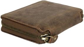 img 3 attached to Authentic Zippered Wallet: Made from High-Quality Natural Genuine Leather