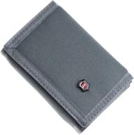 👝 canvas trifold wallets with window - jeminal men's accessories logo