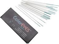 the beadsmith coloreyes beading needles - size 11, 1 pack (25 needles) - blue colored tip for easy size identification - ideal for loom weaving, bead work & jewelry making with seed beads logo