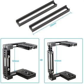 img 2 attached to 📷 CAMVATE Universal Adjustable Camera Cage Fit for Both Right and Left Handle Cameras (Includes Left Handle Grip)