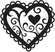 ❤️ darice 1218-46 embossing folder: valentines heart design for paper crafts logo