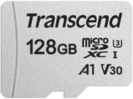 💾 128 гб карта памяти transcend microsdxc/sdhc 300s - ts128gusd300s логотип