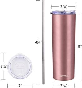 img 1 attached to 🥤 SUNWILL Tumbler: Insulated Stainless Steel Beverage Container