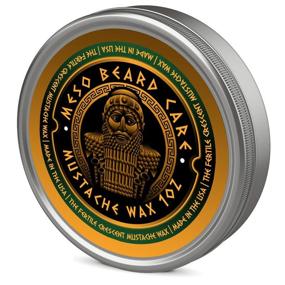 img 4 attached to Meso Beard Care: The Fertile Crescent Mustache Wax – All-Natural Bergamot, Vanilla, and Patchouli Fragrance!