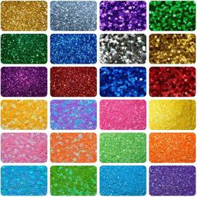 img 1 attached to 40-Pack Glitter for Crafts: Extra Fine and 🎨 Chunky Glitter Set for Resin Craft, Tumblers, and Art Projects