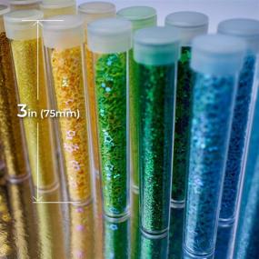 img 2 attached to 40-Pack Glitter for Crafts: Extra Fine and 🎨 Chunky Glitter Set for Resin Craft, Tumblers, and Art Projects