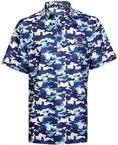 img 1 attached to TattooGolf Camo Cool Stretch Shirt White Men's Clothing