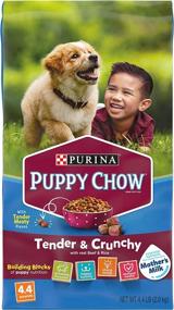 img 4 attached to 🐶 Purina Puppy Chow Tender & Crunchy Dry Puppy Food - 4.4 lb. Bags (Pack of 4): Nourishing and Delicious Dog Food for Growing Pups!