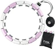 💪 fygl smart weighted hula hoop plus size: effective adult weight loss tool with infinity design and extra links logo