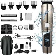 💈 k cordless hair clippers for men professional: beard nose hair trimmer & grooming kit with led display - perfect hair cutting tool & gift for men/dad/husband/boyfriend/brother/kid logo