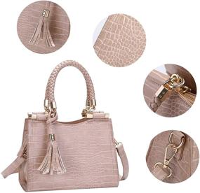 img 1 attached to Handbags Crossbody Crocodile Shoulder Top Handle Women's Handbags & Wallets for Satchels