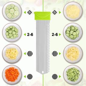 img 1 attached to 🥕 Effortlessly Slice, Dice, and Julienne: Vinipiak Adjustable Manual Mandoline Slicer with Two-Sided Stainless Steel Blade for Perfectly Cut Vegetables, Potatoes, and Waffle Fries