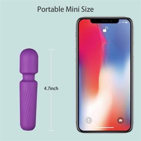 img 3 attached to Waterproof & Quiet Mini Personal Wand Massager - 10 Patterns & Speeds, USB Rechargeable - Ideal Mini Massager for Women, Men Body, and Neck (Purple)