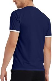 img 2 attached to 👕 Men's Casual T-Shirt: Ranberone Sleeve Henley Clothing