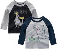 rowey 2 pack dinosaur t shirt toddler boys' clothing logo