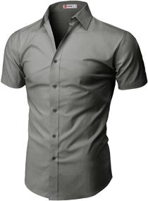 img 4 attached to 👕 H2H Men's Casual Short Sleeve Shirts KMTSTS0132