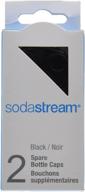 sodastream bottle caps black 2 pack logo