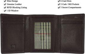 img 3 attached to 👜 Premium Handmade Leather Trifold Wallet - Meraki Men's Accessories: Card Cases & Money Organizers