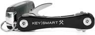 🔑 keysmart rugged: multi-tool key organizer with bottle opener & pocket clip (holds up to 14 keys, black) логотип