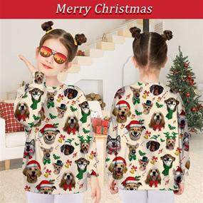 img 2 attached to 👦 Funky Kid Christmas Sweatshirt Sunglasses Pullover for Boys' Clothing: Fashion Hoodies & Sweatshirts