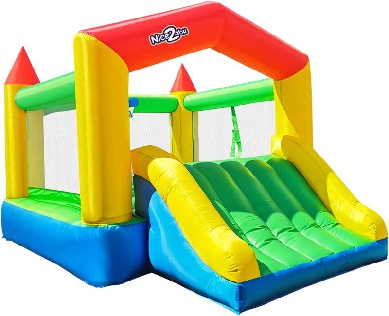 nice2you basketball inflatable bouncer backyard 로고