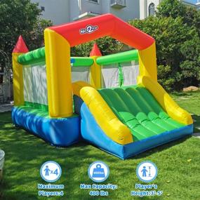 img 1 attached to 🏀 Inflatable Bouncer Backyard: Nice2You Basketball Fun for All Ages!