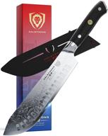 🔪 dalstrong bull nose butcher knife - 8" - shogun series: premium japanese aus-10v super steel, vacuum heat treated - includes protective sheath - ideal for meat, bbq, and breaking logo