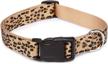east side collection cheetah print collar dogs logo