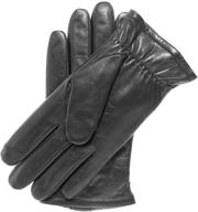 pratt hart leather gloves with touchscreen functionality logo
