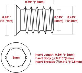 img 3 attached to Anwenk Furniture Threaded Connector Assortment