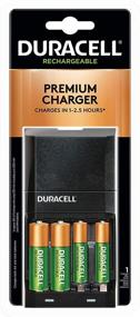 img 4 attached to 🔋 Duracell Ion Speed 4000 Battery Charger with 2 AA and 2 AAA Batteries - Charger for AA & AAA Batteries