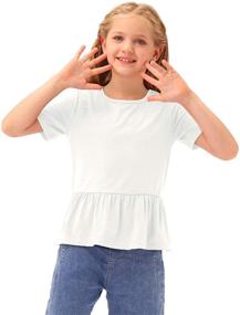 img 2 attached to 👗 Stylish Little Ruffle Spring Sleeve Girls' Clothing Collection by BesserBay