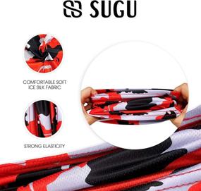 img 1 attached to 🏻 SG SUGU Kids Neck Gaiter Face Mask Set - 4-Pack Children's Neck Gaiters, Scarf Bandanas for Outdoor Activities - Washable