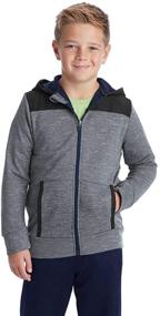 img 4 attached to 👕 C9 Champion Heather Pieced Jacket - Boys' Active Clothing