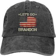 🤠 let's go brandon 3d print retro cowboy hat: washable, adjustable, and stylish baseball cap for men and women's classic casual outdoor fashion logo