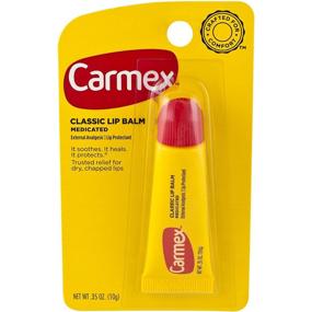 img 4 attached to 💋 Carmex Классический медицинский бальзам для губ 0,35 унций (упаковка из 6): Всесторонний уход и защита для губ