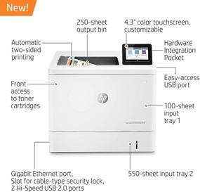 img 3 attached to Efficient & High-Quality Printing with HP Color LaserJet Enterprise M555dn Duplex Printer (7ZU78A)