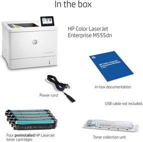 img 2 attached to Efficient & High-Quality Printing with HP Color LaserJet Enterprise M555dn Duplex Printer (7ZU78A)